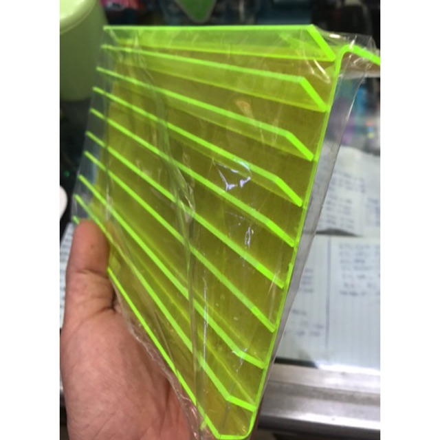 Tempat Pajangan Kartu Perdana Voucer Pulsa Miring // Slot//Tegak//Bening 11x 20cm