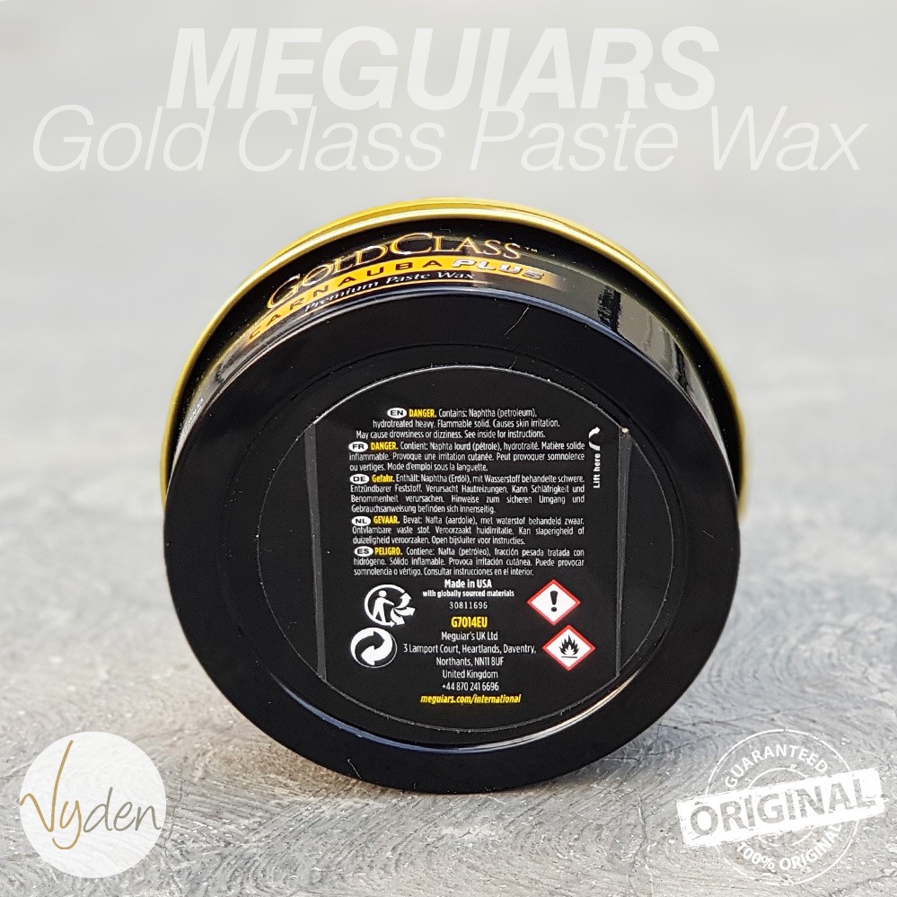 MEGUIARS Gold Class Paste Wax Carnauba Plus Premium 20 Gram ECER Efek Daun Talas Deep Gloss MURAH