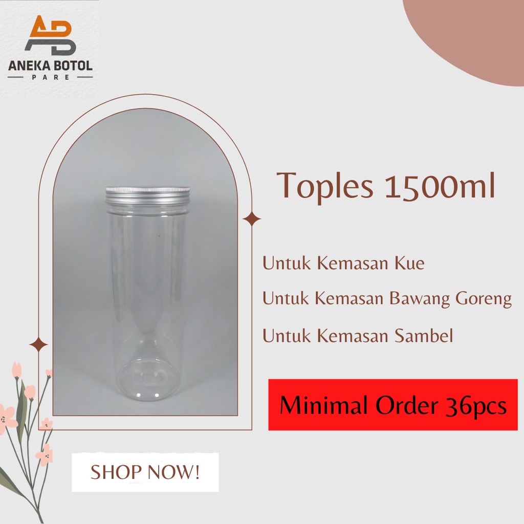 Toples Plastik 1500ml | Toples Plastik 1500ml | Toples Plastik Kue Kering | Toples Plastik 1500ml Fo
