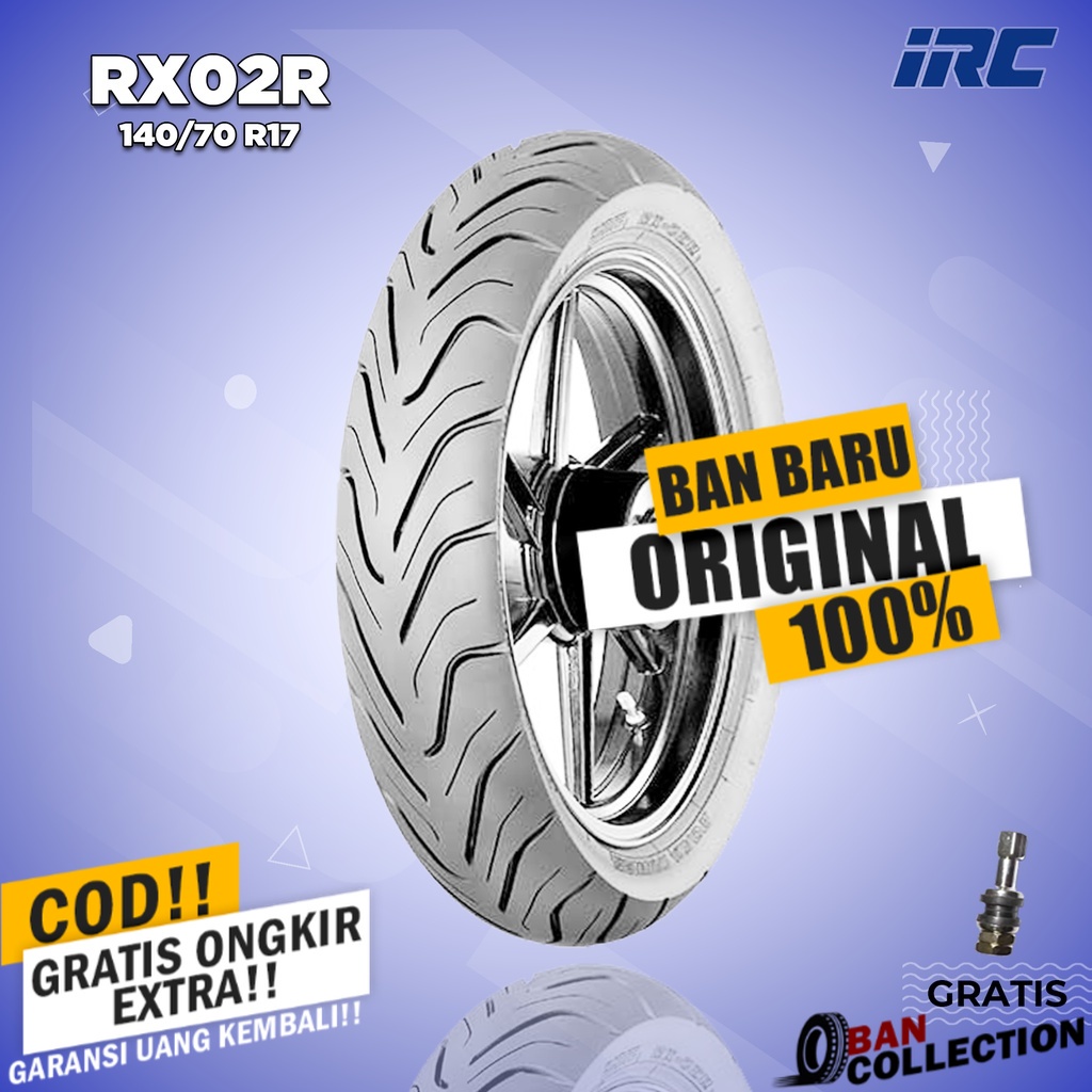 Ban Motor MOGE (Motor Batangan) // IRC RX02R 140/70 Ring 17 Tubeless ban motor tubles ring 17