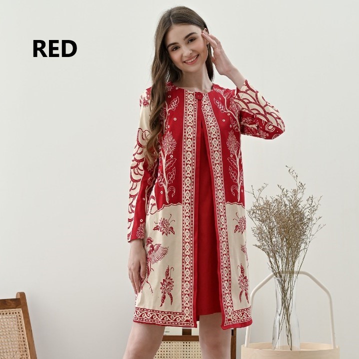 Hanoi - Long Erie Dress Batik Wanita