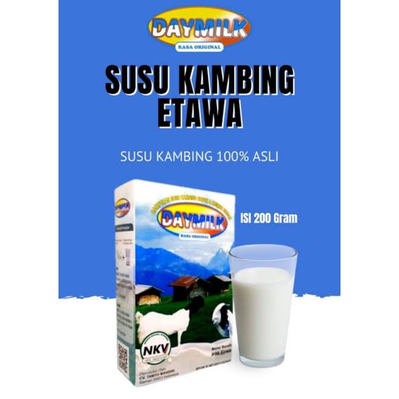 

Daymilk Susu Kambing Etawa Bubuk Sehat Alami Halal BPOM 200gr