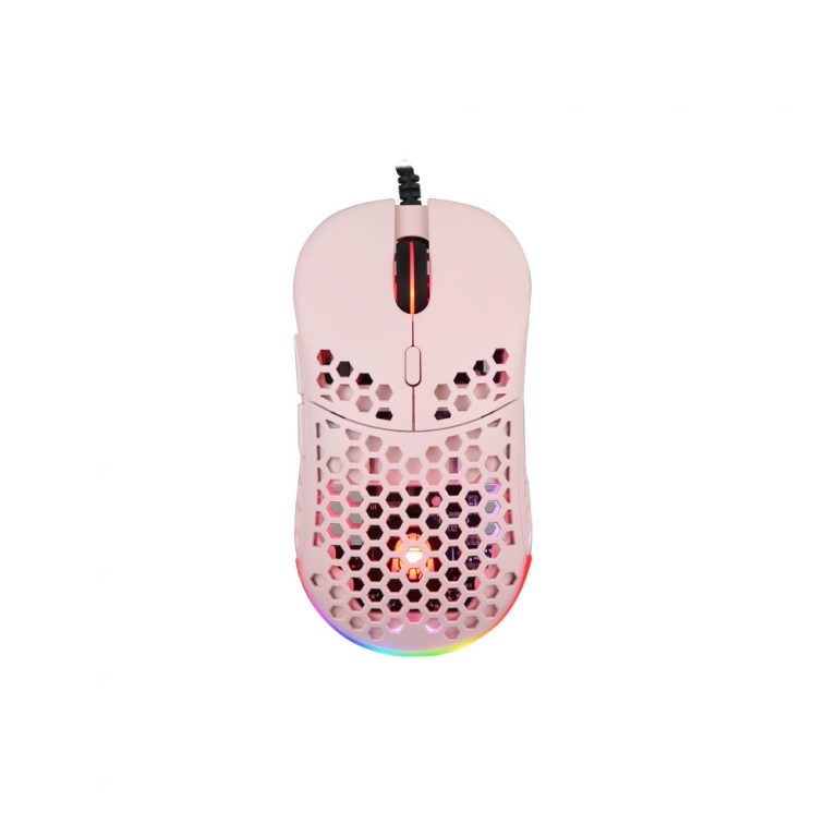 GANAS - PINK Digital Alliance Mouse Gaming GANAS RGB LED Splash Waterproof - DA