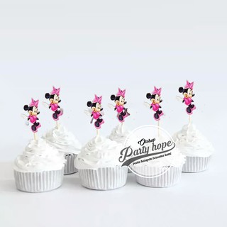 Topper Cupcake minnie mouse Tusukan Kue minnie mouse Topper Cupcake minnie mouse Tusukan Kue minnie mouse