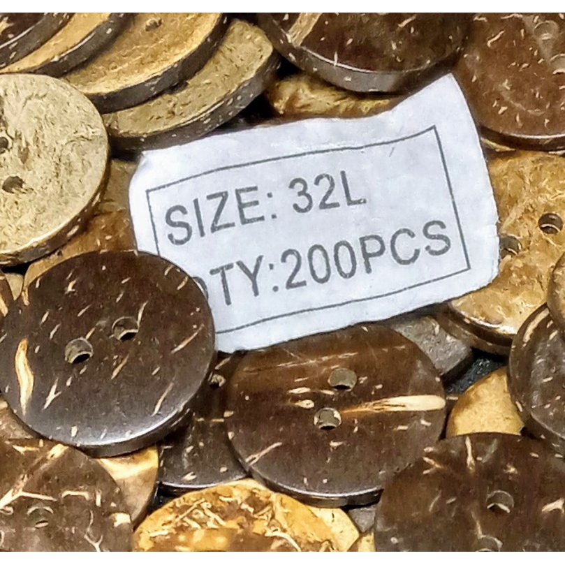 Kancing Batok 32L/21mm isi 200pcs