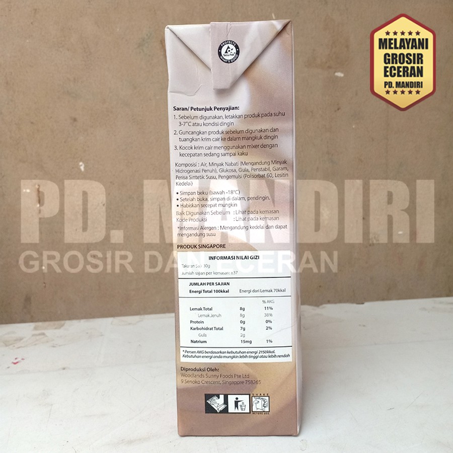 

[Whispers] VIVO TOPPING ACE 1 L WHIPPING CREAM