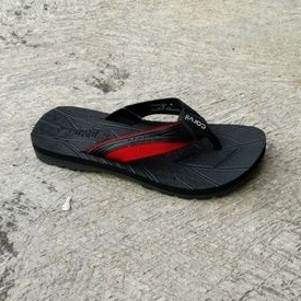 Sandal Spong Carvil Pria Renaldo M Black/Red