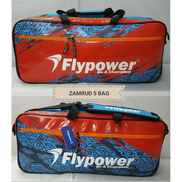 Model Kotak Tas Badminton Flypower ZAMRUD 5 Original