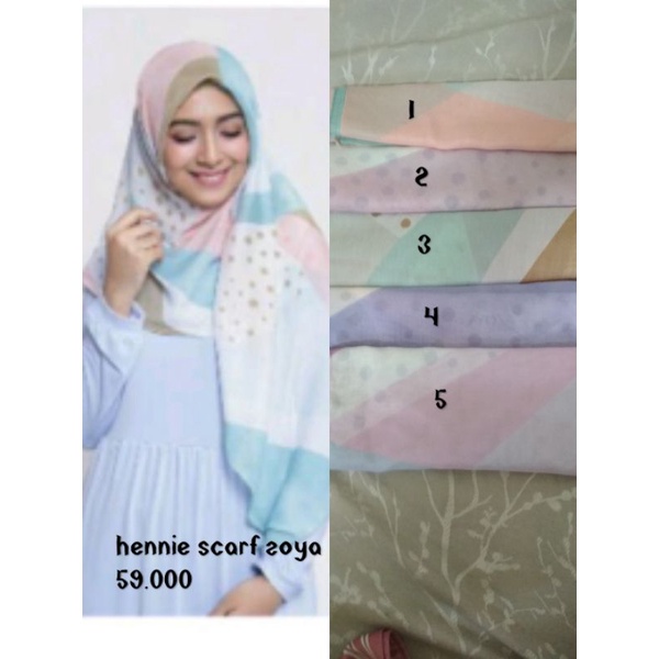 zoya scarf zoya segiempat murah zoya hennie scarf