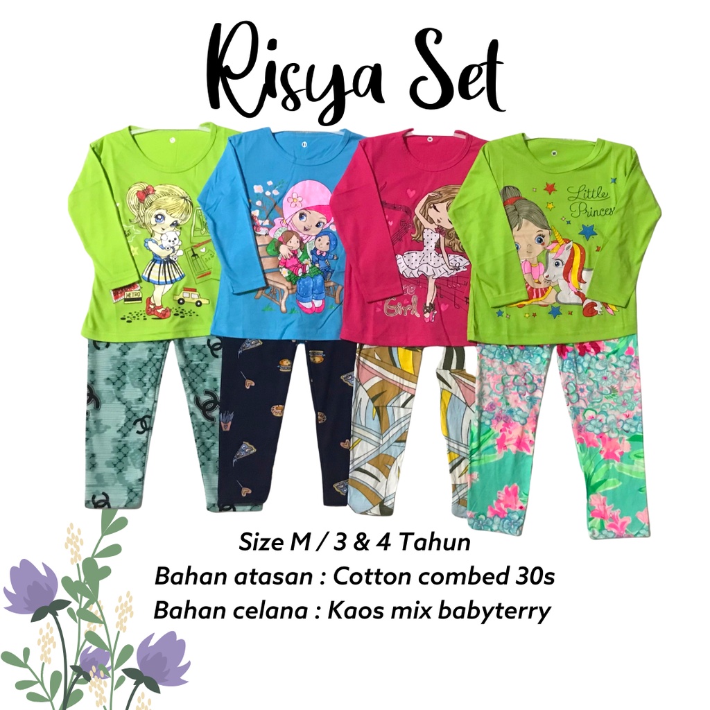 RISYA SET / SETELAN PANJANG ANAK PEREMPUAN