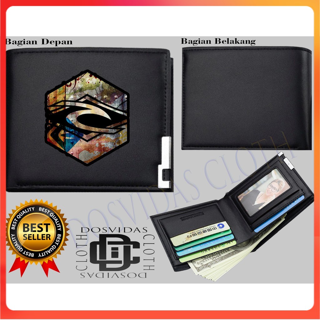 Dompet Lipat Pria RIP CURL ORIGINALS Dompet Kulit Letter Wallet RIPCURL KEREN COD