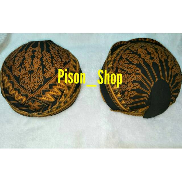 TOPI BLANGKON BATIK ADAT SOLO MURAH ACCESORIES KEPALA BESKAP HEWES SURJAN TRADISIONAL JAWA