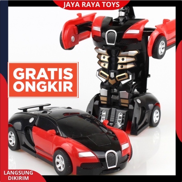 ( PROMO ) COD MOBIL MAINAN ANAK / MOBIL ROBOT TRANSFORMER GEAR AUTOBOT PULLBACK NEW EDITION