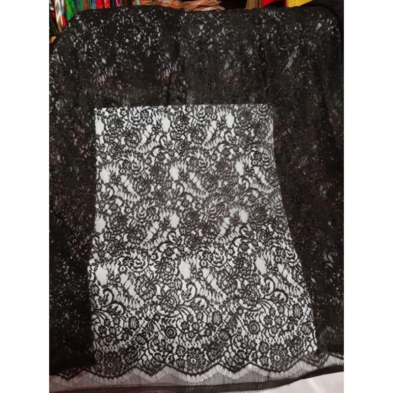 KAIN BAKAL KEBAYA BROKAT MERAH HITAM GOLD BIRU BAHAN KEBAYA PENGANTIN