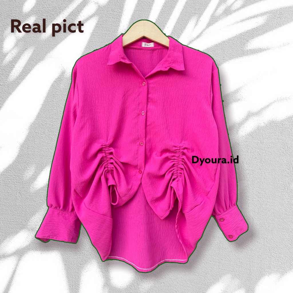 Kemeja serut crinkle airflow/ by dyoura / Baju Kemeja Wanita serut / kemeja premium / kemeja cringkel || Kemeja Lengan Panjang / kemeja satin silk / kemeja impor / kemeja murah / kemeja viral / kemeja best seller / kemeja real pict / kemeja santai