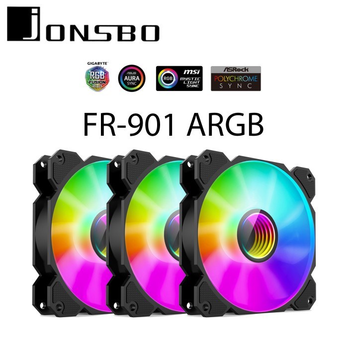 JONSBO FR-901 BLACK ARGB FAN CASE 3IN1 FAN CASING RGB
