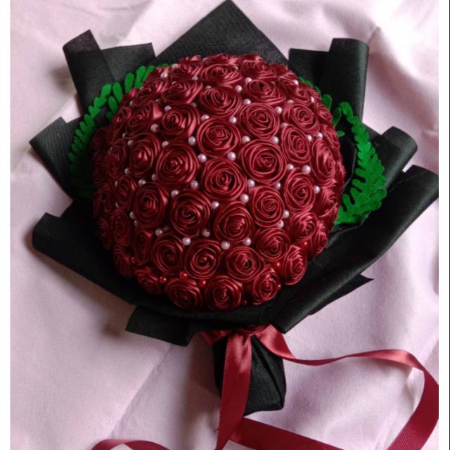 BUKET BUNGA SATIN/WEDDING
