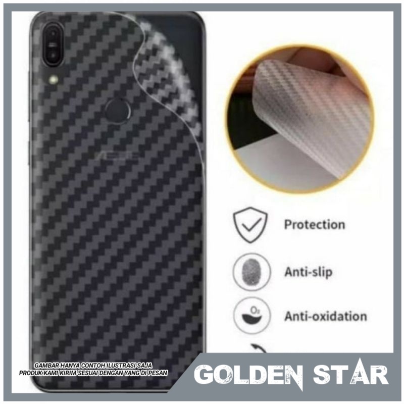 Samsung Note 5 7 A5 2016 A01 S20 Skin Carbon stiker anti gores belakang garskin back door protector