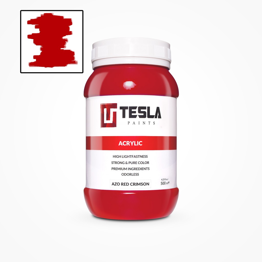 

Tesla Acrylic 500 ml AZO RED CRIMSON/CAT AKRILIK TESLA