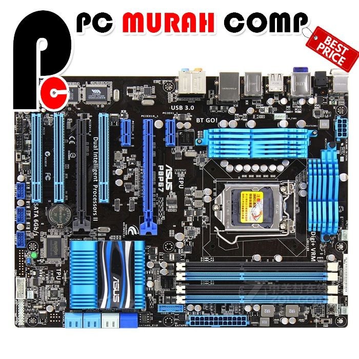 Mainboard LGA 1155 H67 ATX Merek ASUS