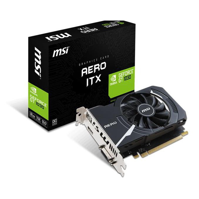 MSI GeForce GT 1030 2GB DDR5 - AERO ITX 2G OC TERPERCAYA