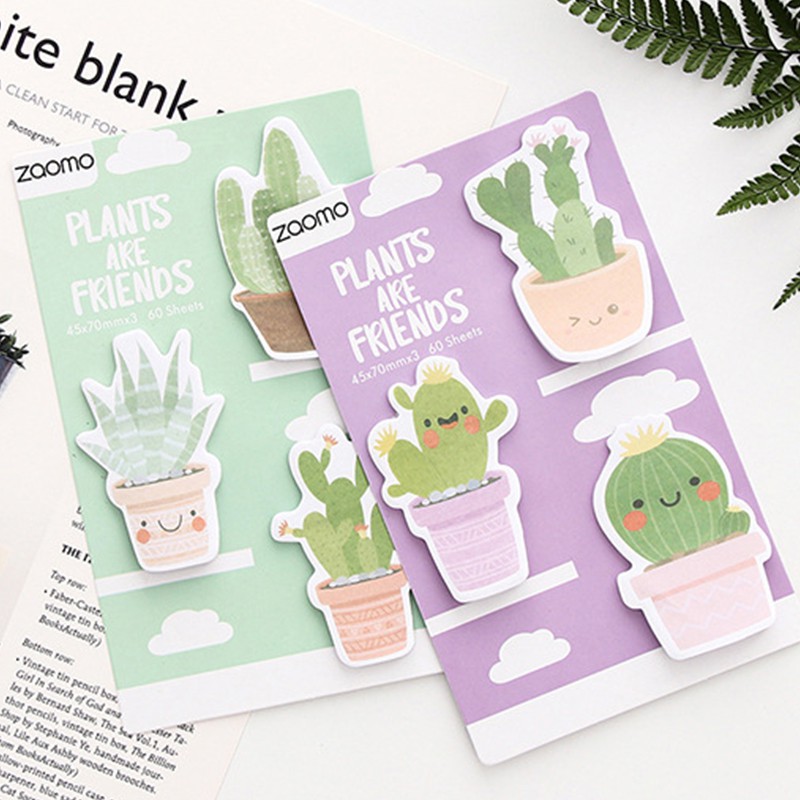 Post It Memo Cactus Lucu Notepad Memo