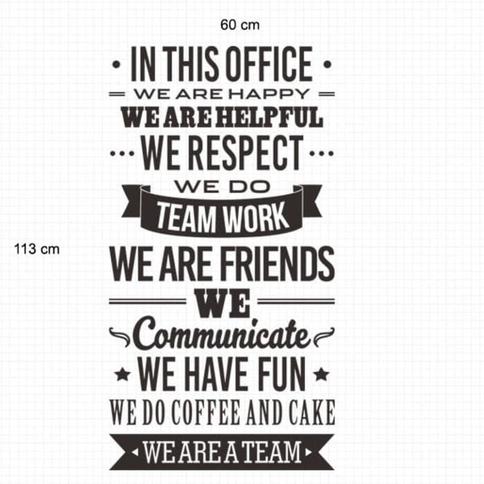 

EXCLUSIVE Cutting Sticker Quote In This Office 1 Stiker Kantor Rumah Kamar