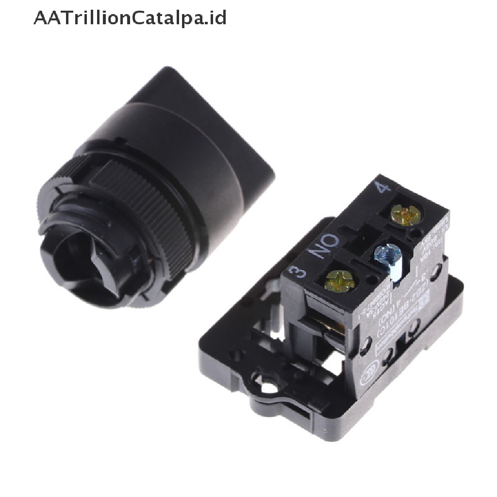 (AATrillionCatalpa) Saklar Switch On / Off 2 Posisi 1 NO 10A 600V AC XB2-ED21 EJ21