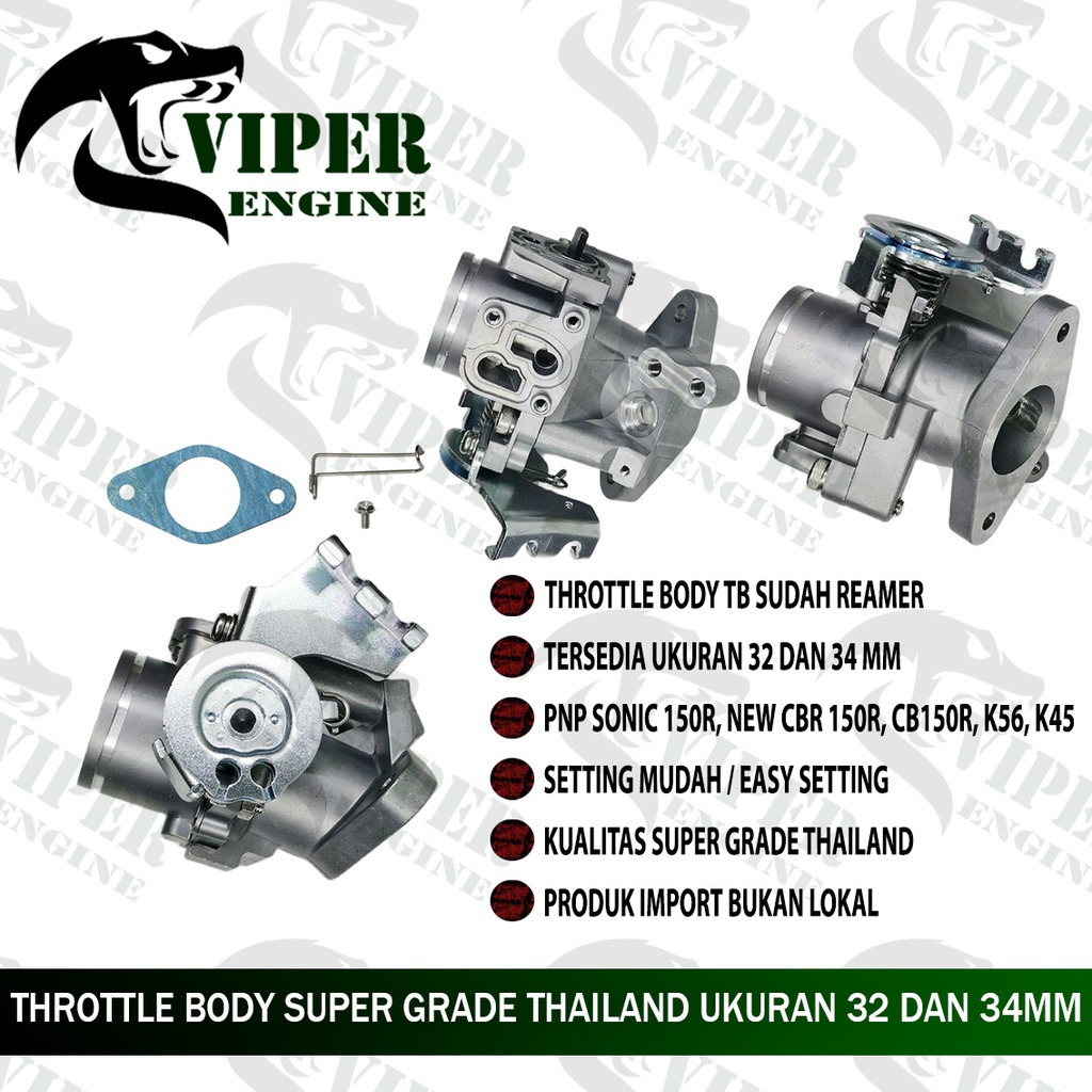 [COD] THROTTLE BODY TB REAMER DOWN DRAF SONIC CBR 150 LED CB 150 R CB 150R NEW CBR150R CB150R DOWNDR