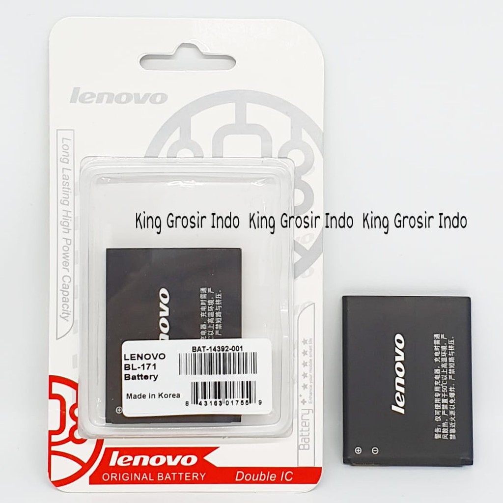 Baterai Lenovo BL171 A390 A319 A60 A65 BL 171 Original OEM