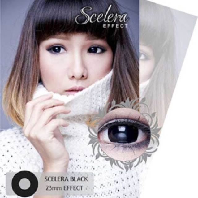 Scelera black &amp; scelera choco softlens