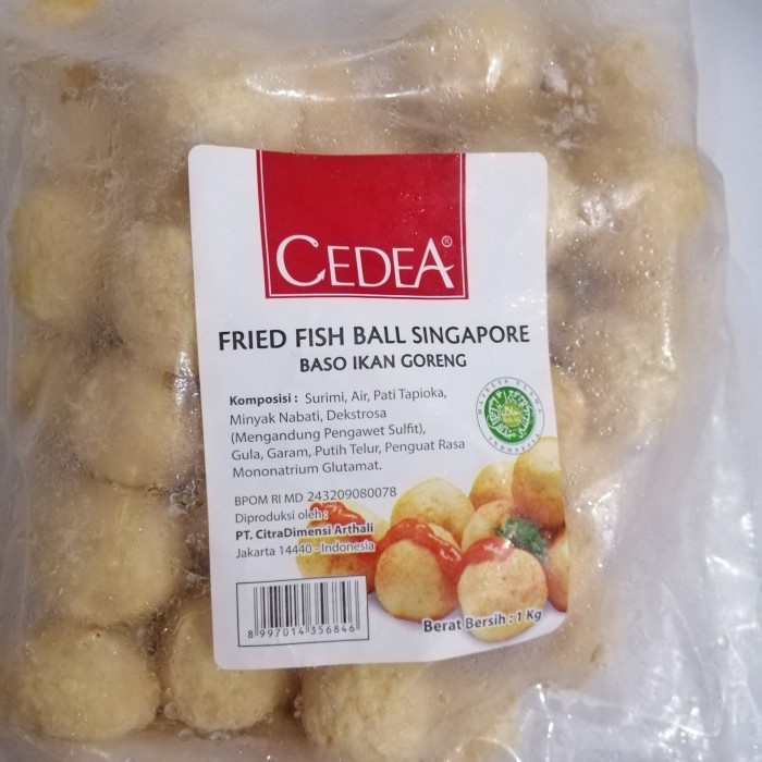 

BAKSO IKAN SINGAPORE CEDEA/ FISHBALL SINGAPORE CEDEA 500 GR