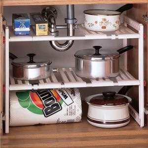 Rak Panci Bawah Wastafel Kitchen Rack Tempat Bumbu / Rak Panci Bawah Wastafel Multifungsi / Rak Susun Serbaguna 4102