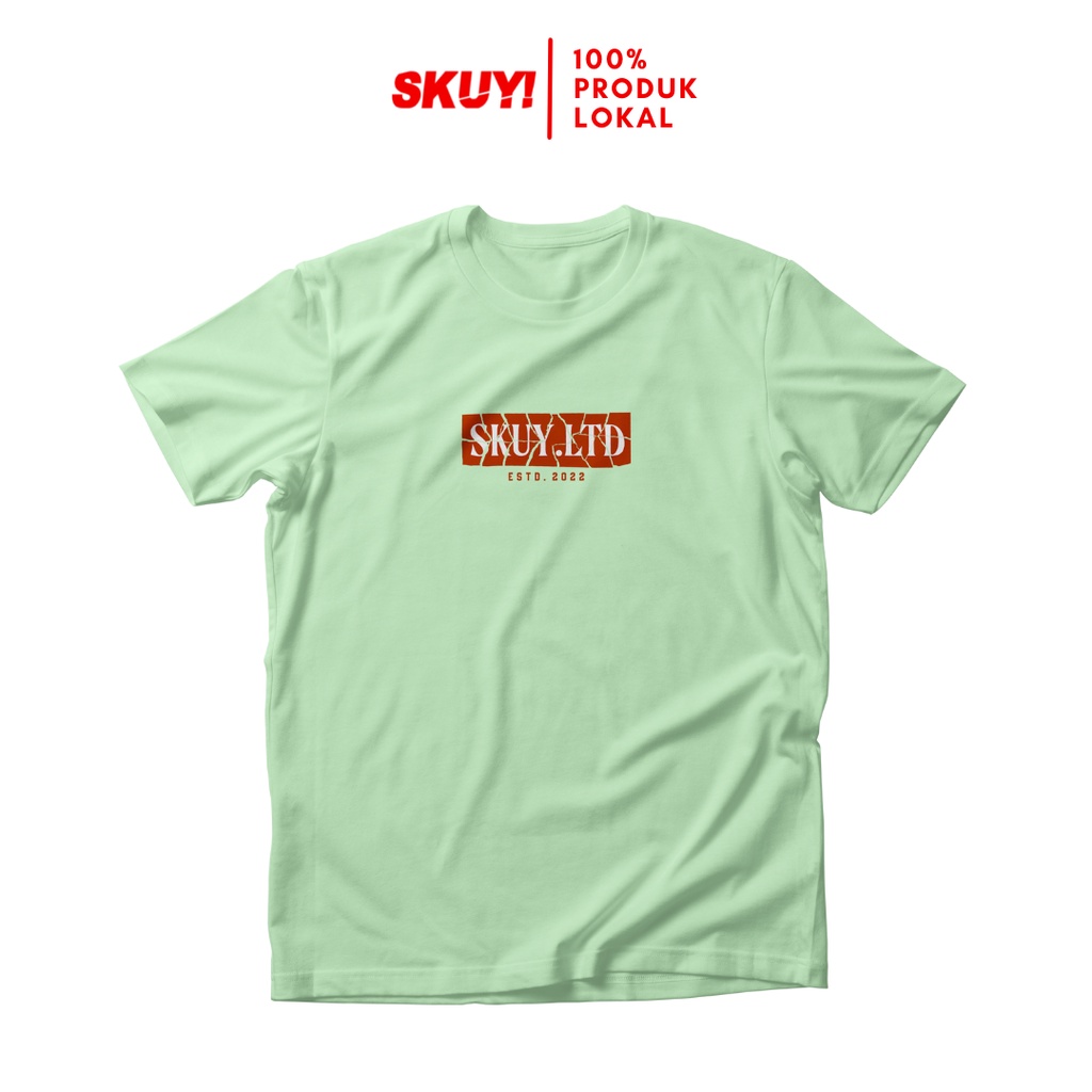 Skuy Kaos Dewasa Unisex Lengan Pendek Baby Green Katun Combed 24s SKY40