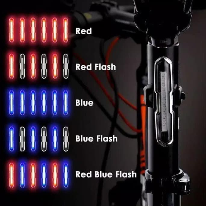 Lampu Belakang Sepeda Led. Lampu Sepeda Terang