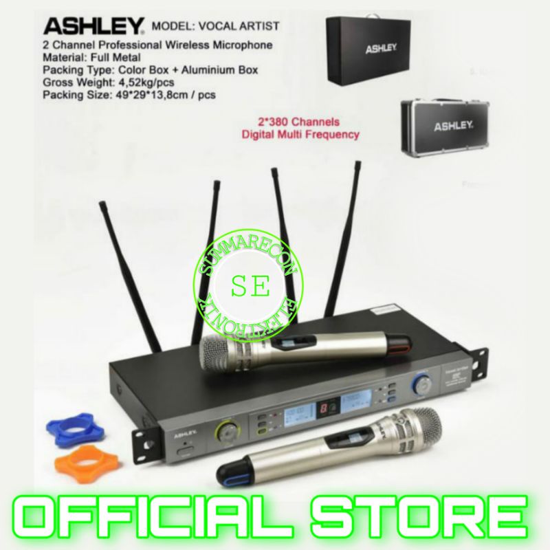 mic wireless ashley original ashley vocal artist