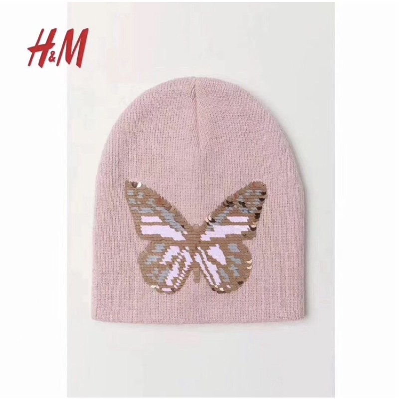 Topi kupluk sequin anak kecil tanggung H&M