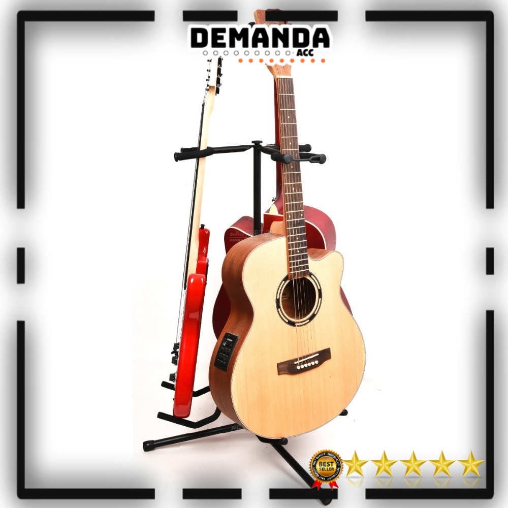 Stand gitar triple / stand untuk 3 gitar sekaligus mantap