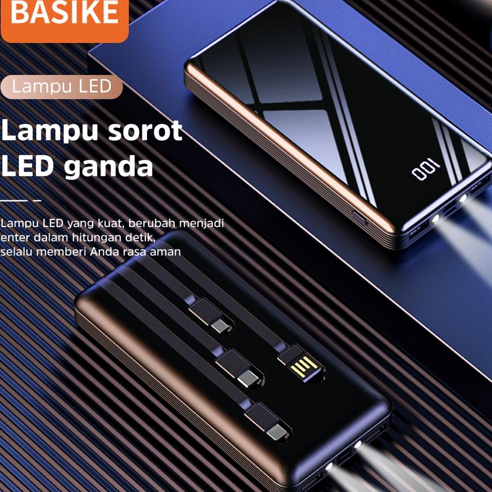 TTE.10Jn22r– Power Bank 20000 mAh 10000 mAh with Senter Kabel Data  Type-C micro usb Fast Charging P