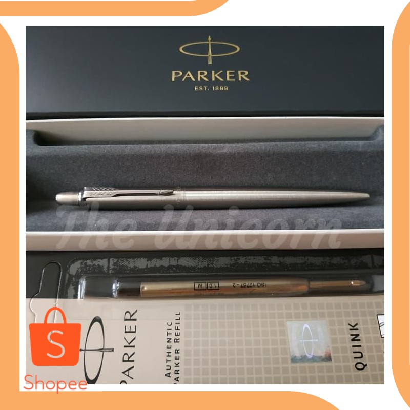 

Promo parts Paket 1 Klik: 1pcs Parker Jotter SS CT Ballpoint+1pcs Refill Bal Murah