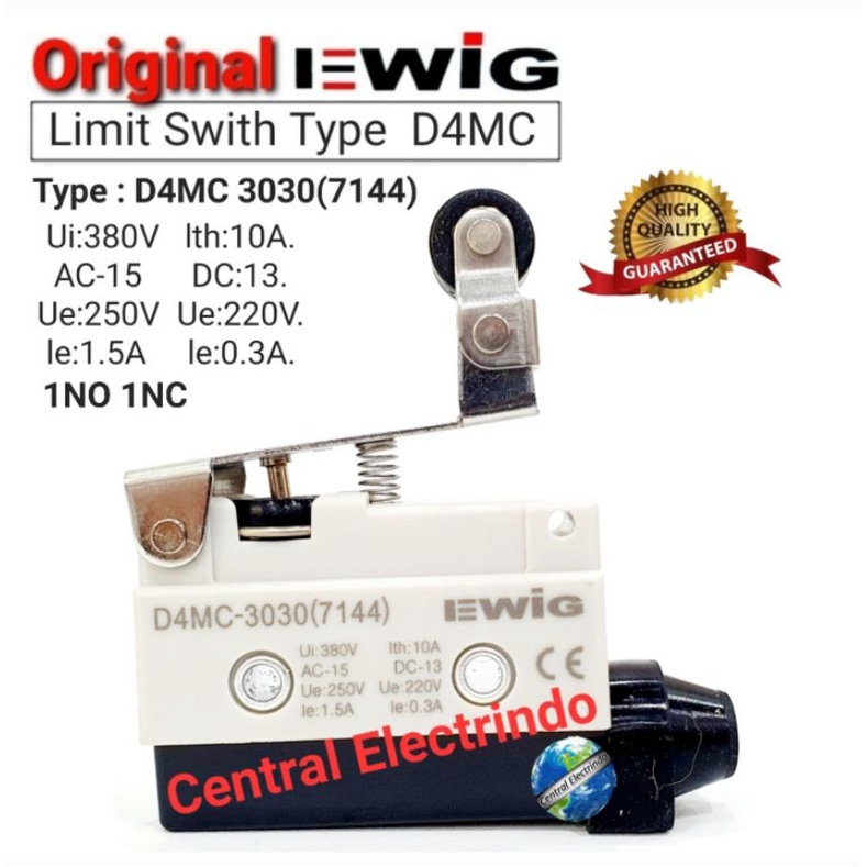 Limit Switch/Micro Switch D4MC 3030 (7144) 1NO 1NC EWIG.