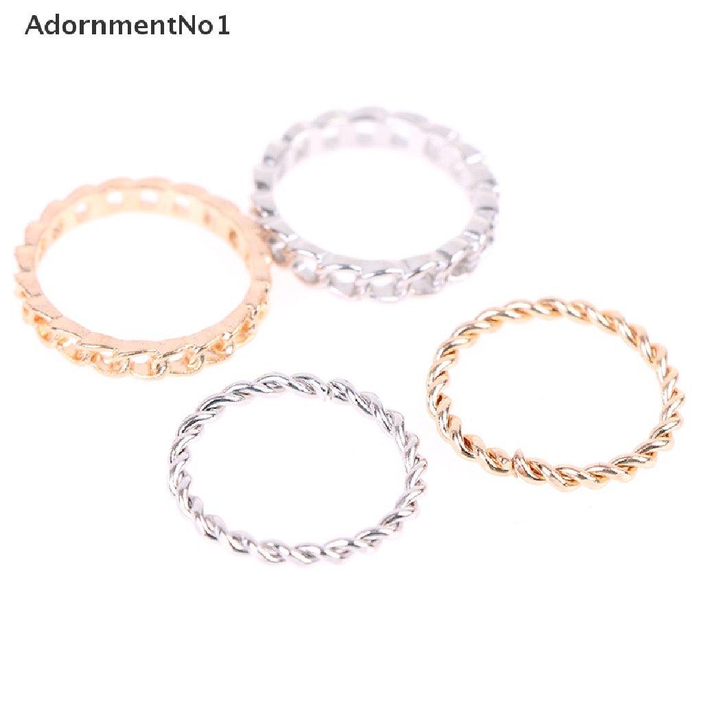 (AdornmentNo1) 10pcs / set Cincin Wanita Aneka Desain Untuk Hadiah