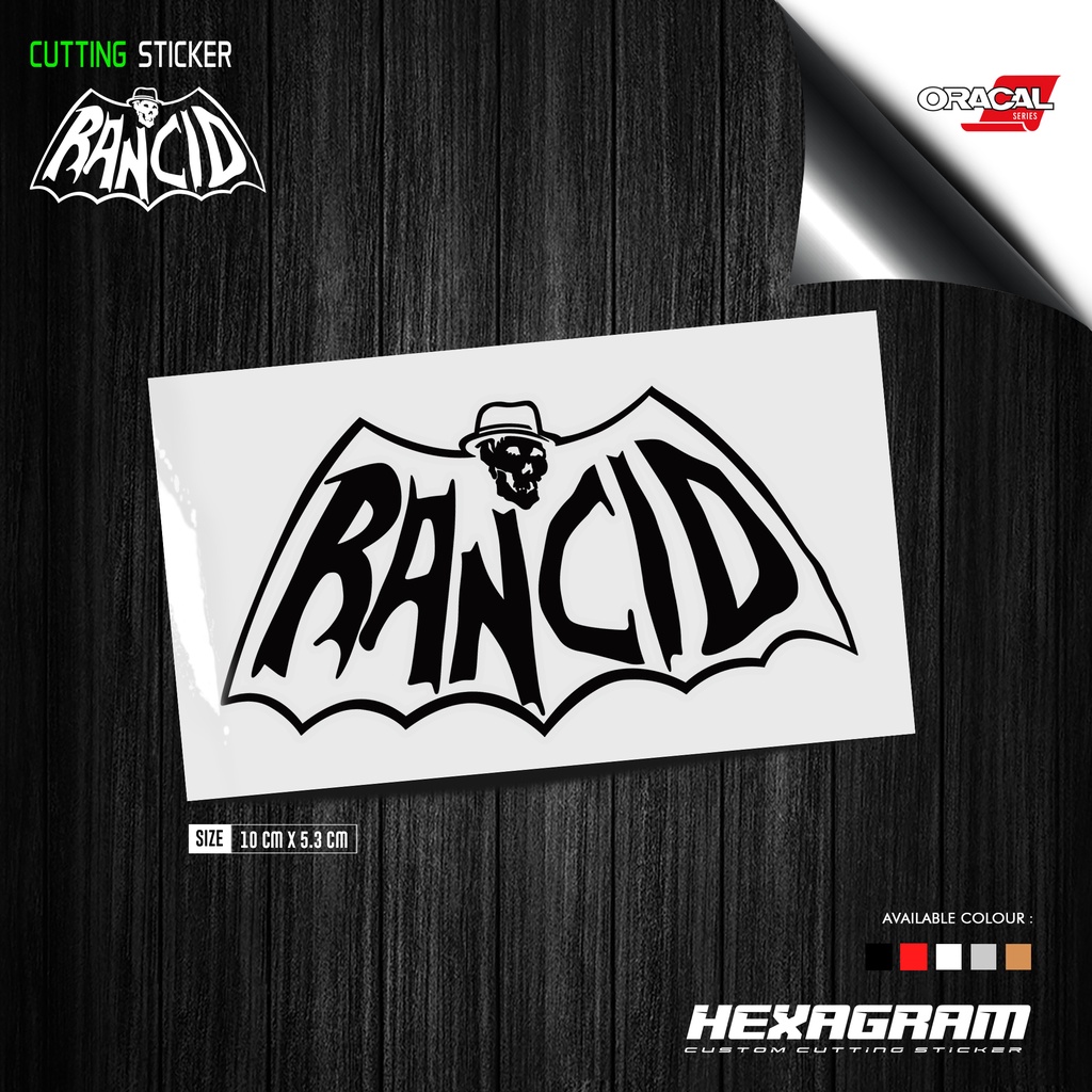Cutting Sticker Rancid Bat | Stiker Cutting Rancid Bat