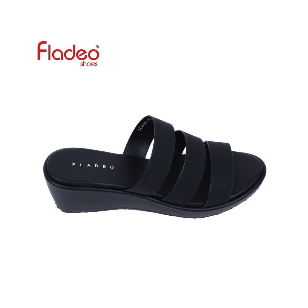 Fladeo C20/LDH83-3HI/sandal Wedges Slide Wanita [ Wedges Sandals ]-2