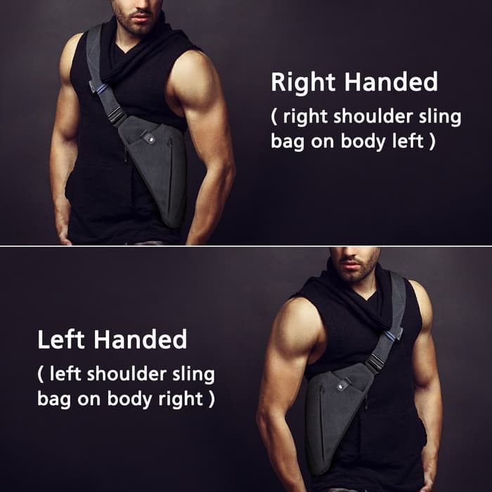 left handed sling bag