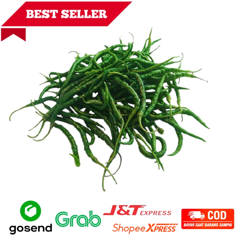 

Cabe Keriting Ijo Fresh, 250gr, sayurran sehat segar Bandung