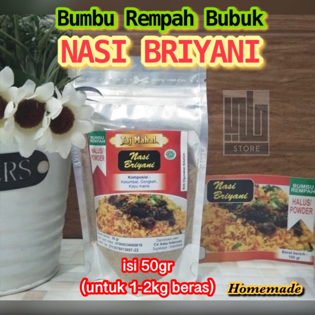 

Bumbu Briyani 50gr Bubuk Bumbu Rempah biryani halus Bumbu Masak nasi briyani Bumbu nasi biryani