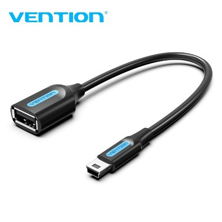 Vention Kabel Adapter Mini Usb Ke Usb Otg Kecepatan Tinggi 480mbps Male Ke Female Untuk Tablet / Mp3 / 4