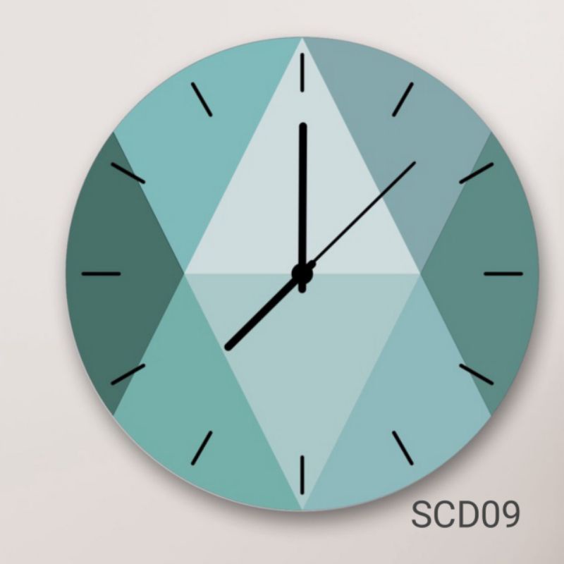 Jam Dinding Scandinavian MODERN UNIK diameter 20 cm mesin sweep-SCD09
