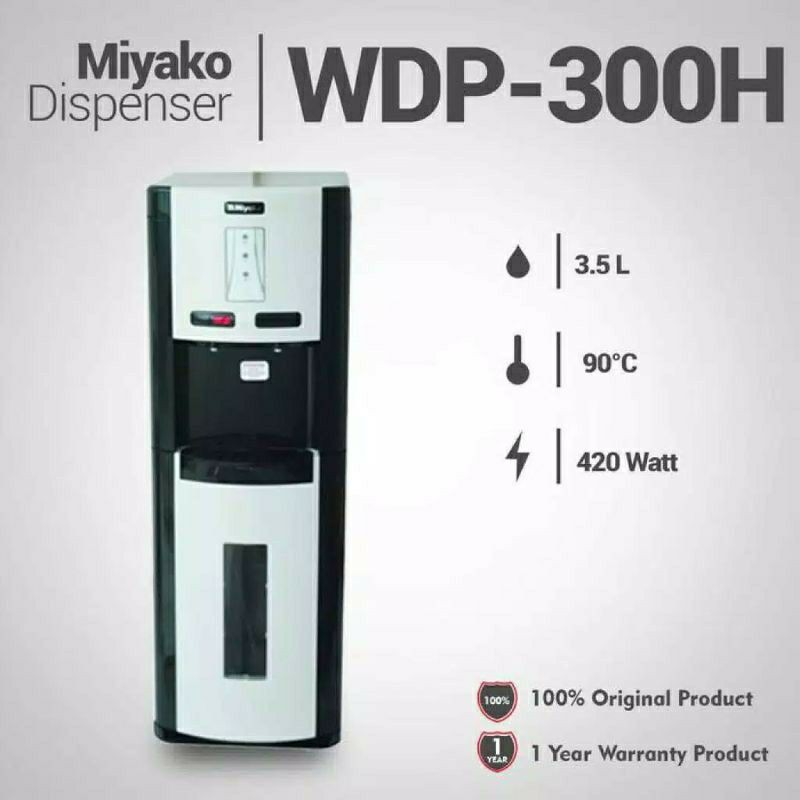 Dispenser MIYAKO WDP-300H Dispenser galon bawah ( MAA/un )